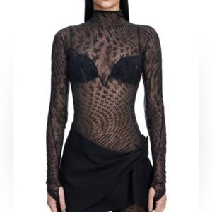 MUGLER H&M /WOMEN
Rhinestone-embellished Mesh Top